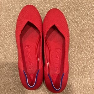 Rothy’s red ballet flats 9.5